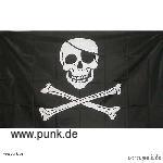 : Piraten Flagge, schwarz