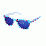 : Sonnenbrille Eis am Stiel, dunkelblau verspiegelt