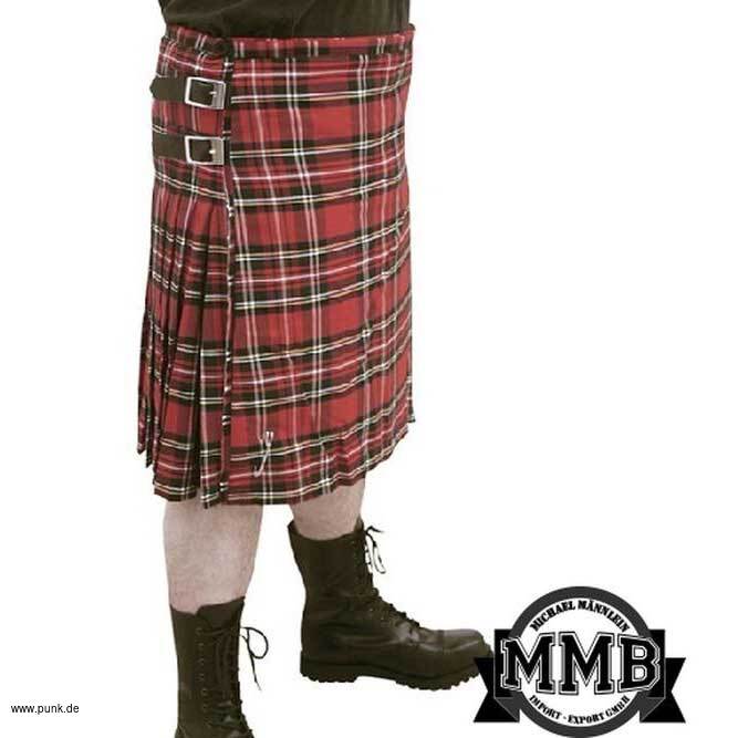 : Scottish Kilt, rotes Tartan