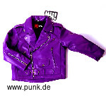 Kunstlederjacke Johnny, in lila für Kids (vegan)