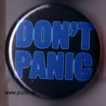: DON'T PANIC Button