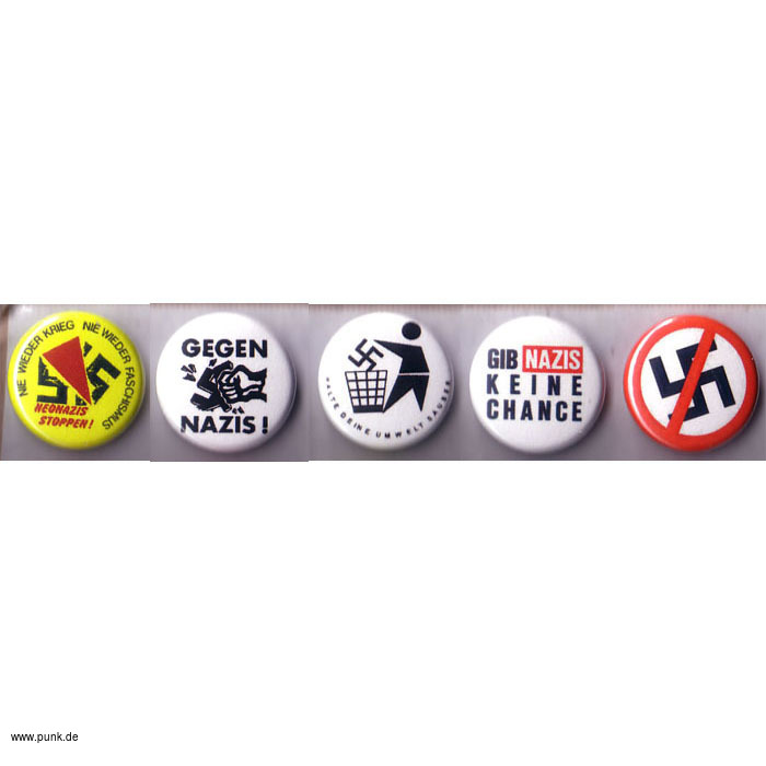 : 5 Antifa Button Set