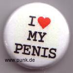 I love my penis Button