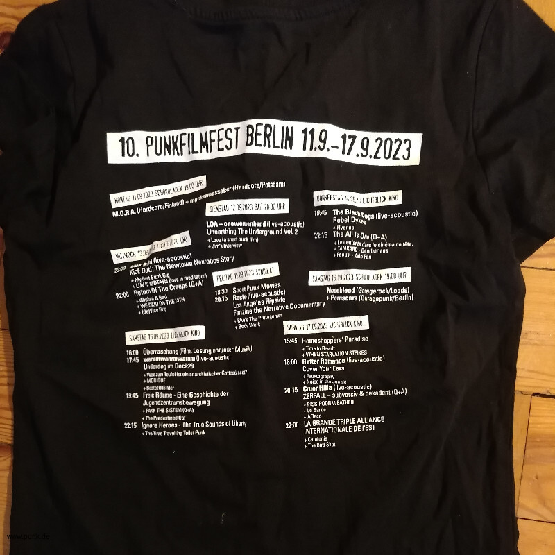 : Punkfilmfest Berlin T-Shirt