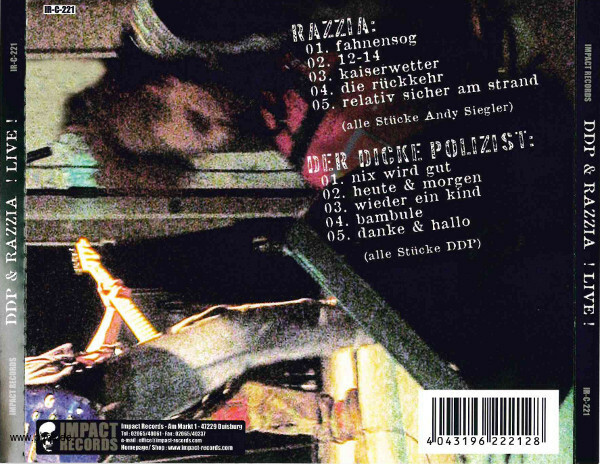 Razzia / Der Dicke Polizist: Live Tour Split CD