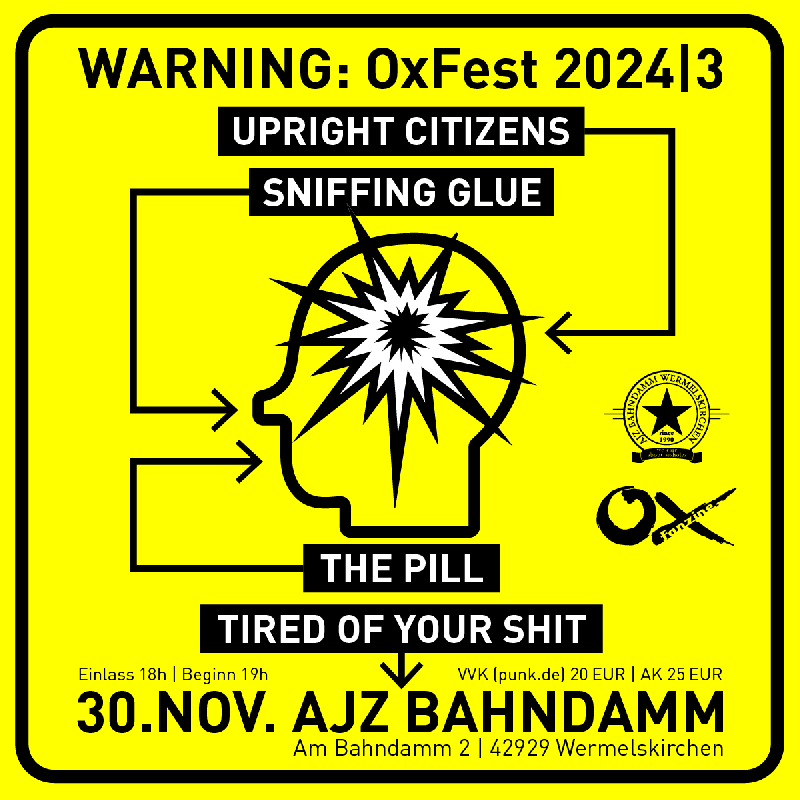 : OX-Festival: Upright Citizens + Sniffin Glue u.a.