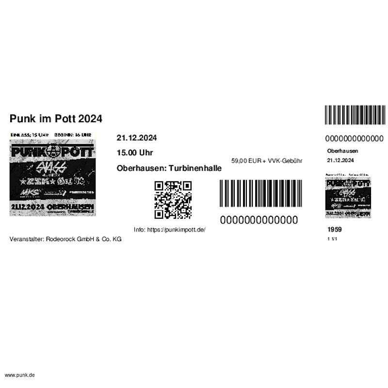 : HardTicket Punk im Pott 2024