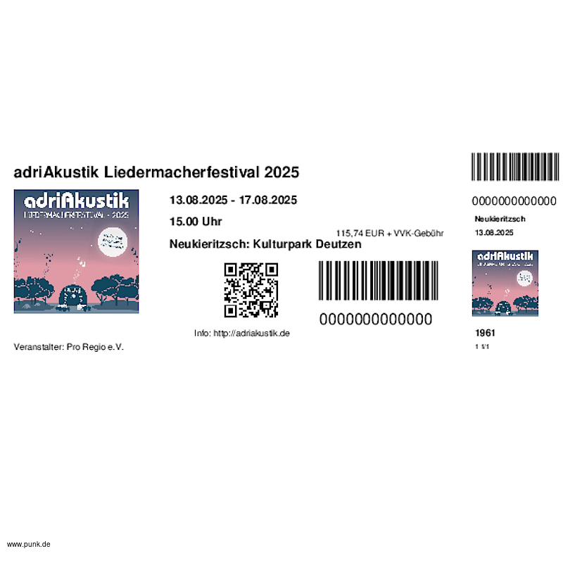 : HardTicket adriAkustik Liedermacherfestival 2025